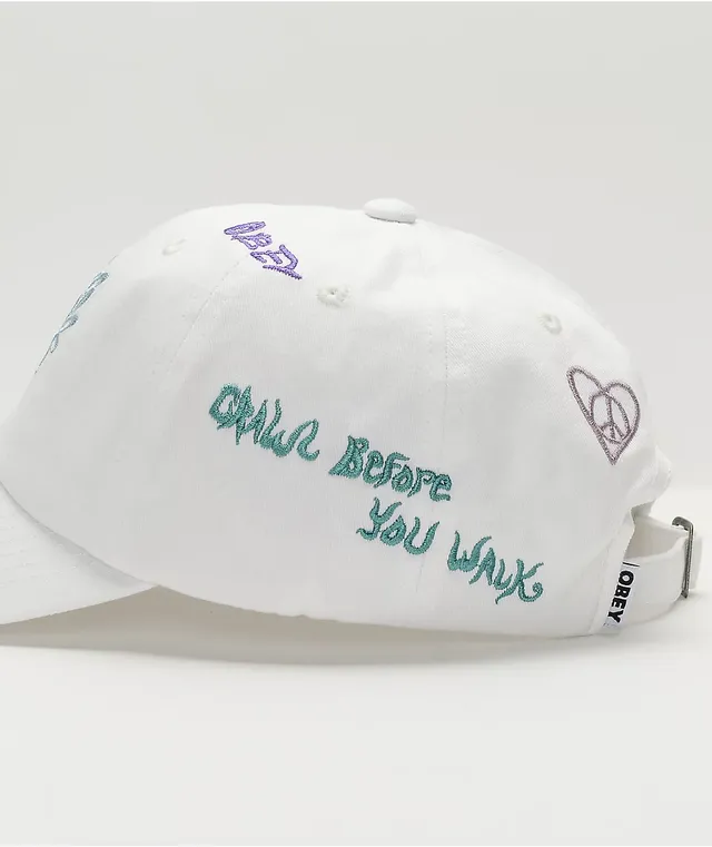 Obey Camilla White Strapback Hat CoolSprings Galleria