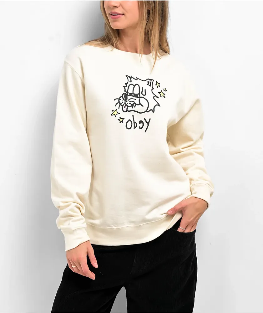 Obey crew neck womens discount