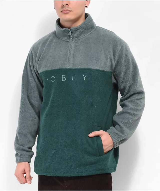 Mock neck fleece sweatshirt clearance