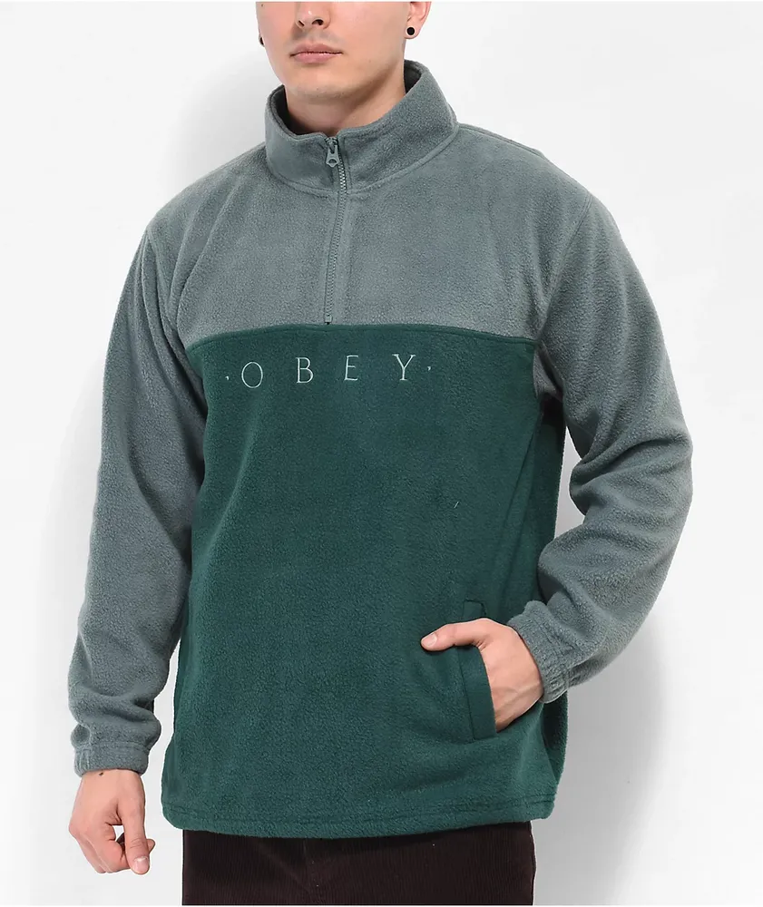 Obey green sweatshirt new arrivals