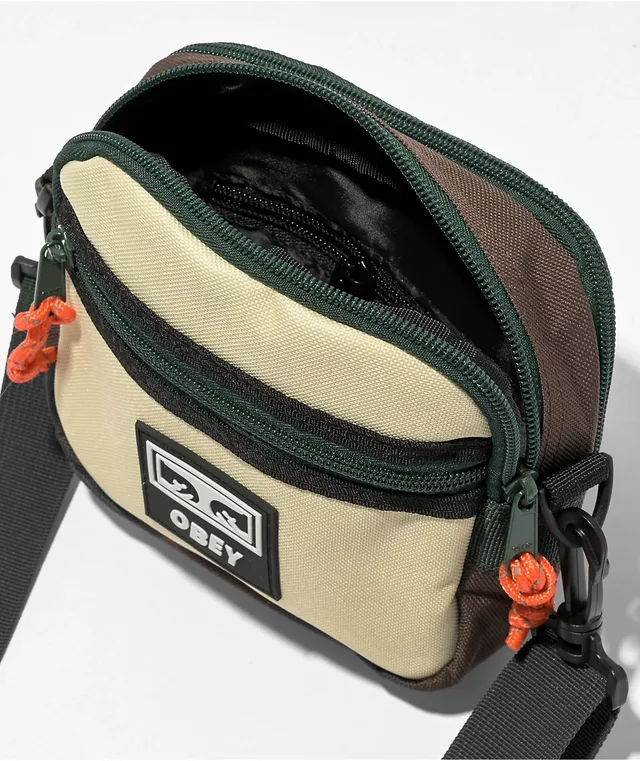 OBEY ミニショルダーバッグ \"CONDITIONS TRAVELER BAG\" Obey Condition Khaki Traveler Bag at Hamilton Place in