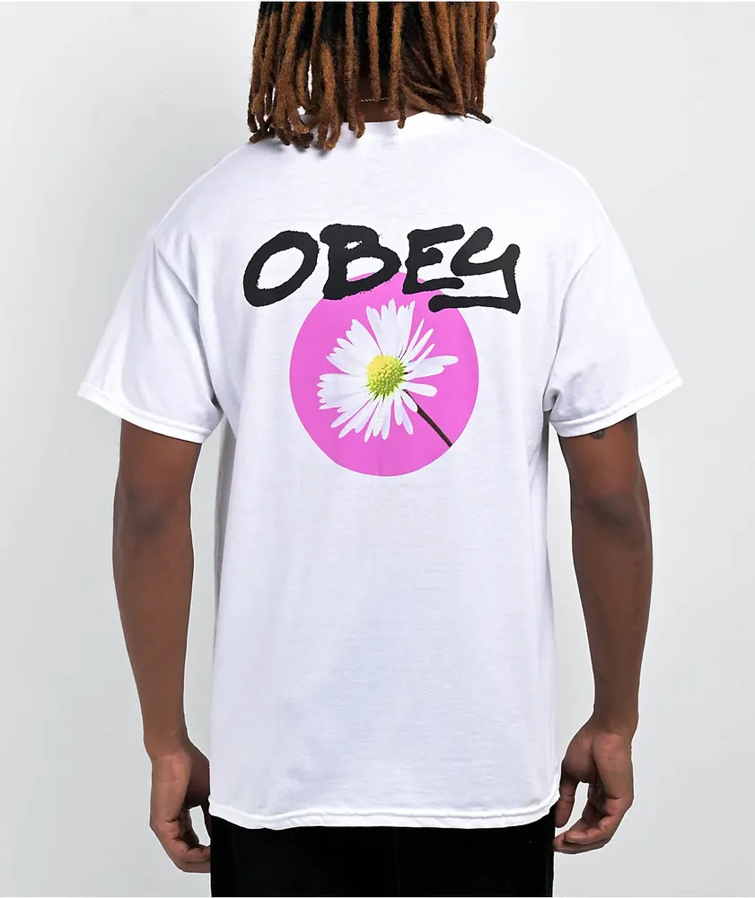 Obey white t best sale shirt
