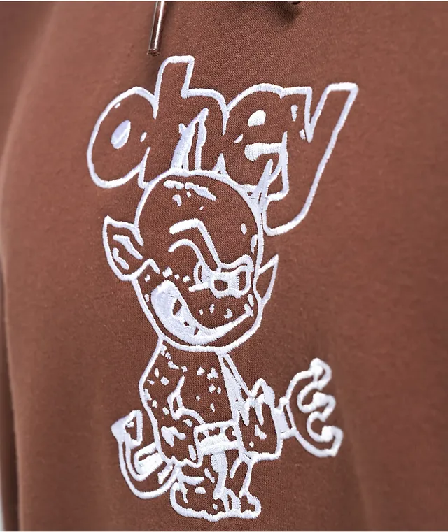 Obey best sale embroidered hoodie