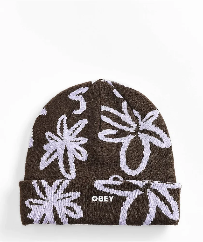 Obey checkered cheap beanie