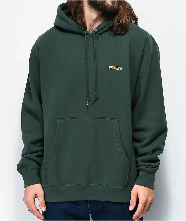 Obey Enigma Dark Green Hoodie CoolSprings Galleria