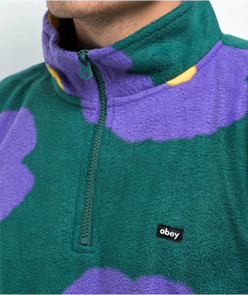 Obey half zip sweatshirt new arrivals