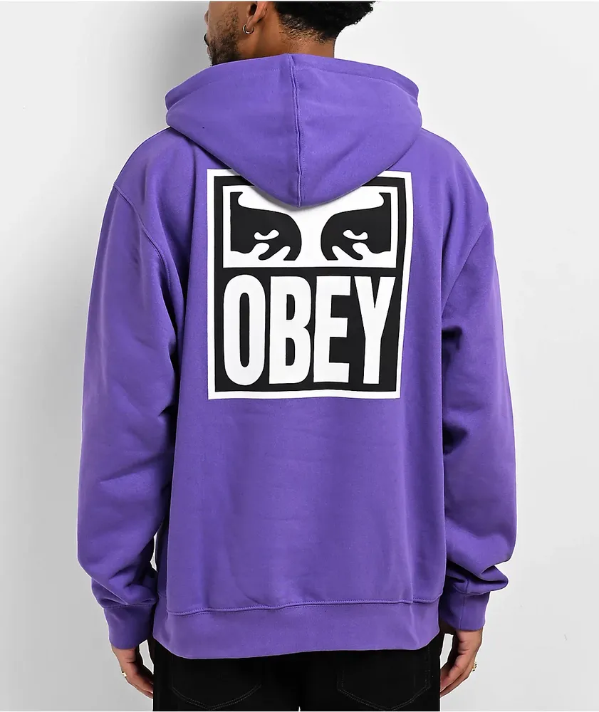 Obey hoodie purple best sale