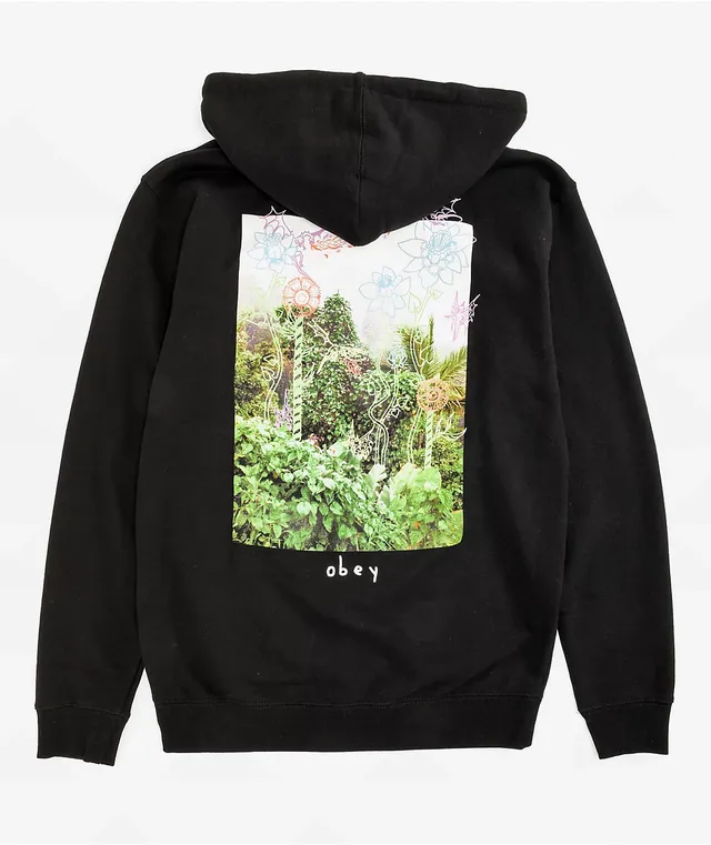 Obey top floral hoodie