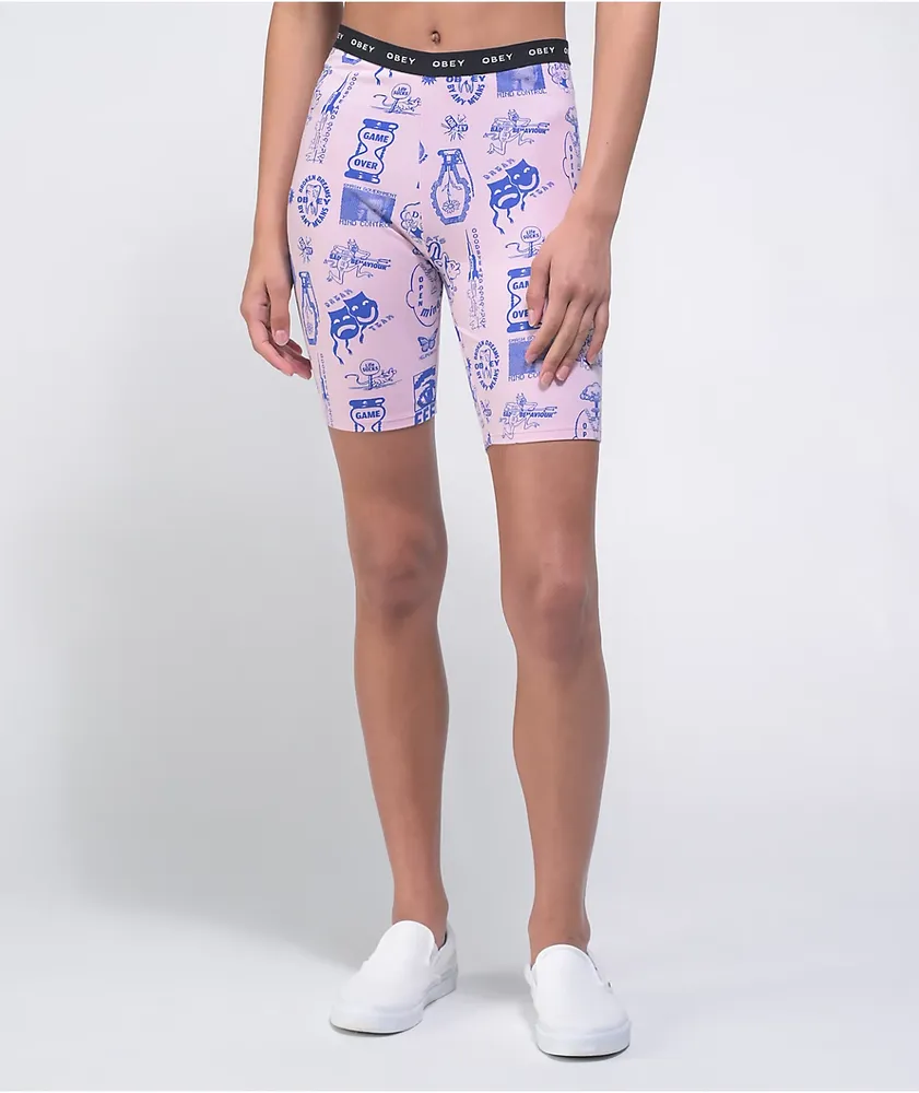 Obey Flash Pink Bike Shorts Dulles Town Center
