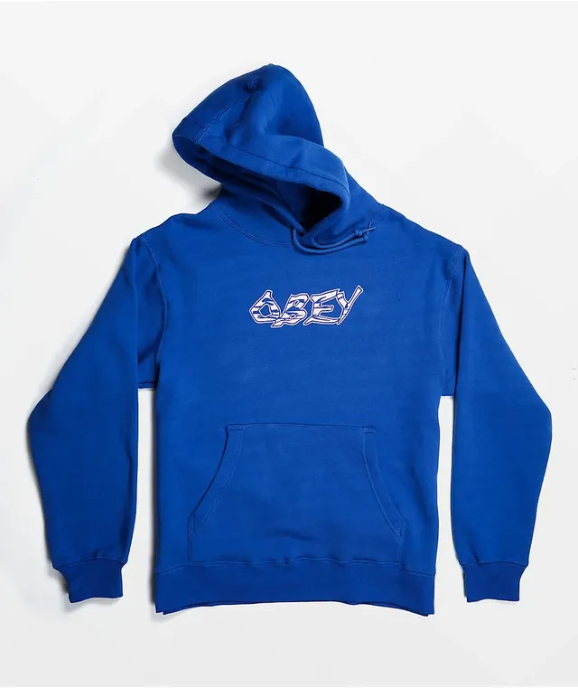 Obey blue hoodie discount