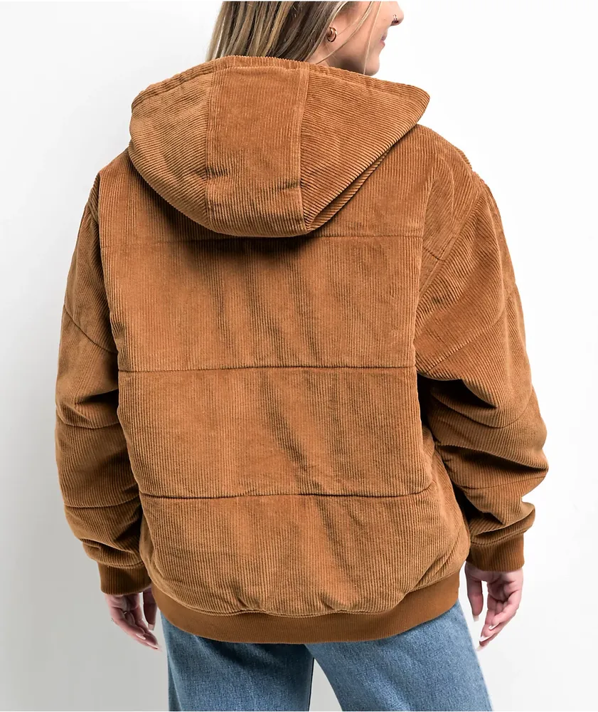 Obey Forever Bomber Brown Corduroy Jacket at Hamilton Place in