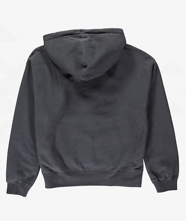 Obey Felt Extra Heavy Black Hoodie | Liberty Center