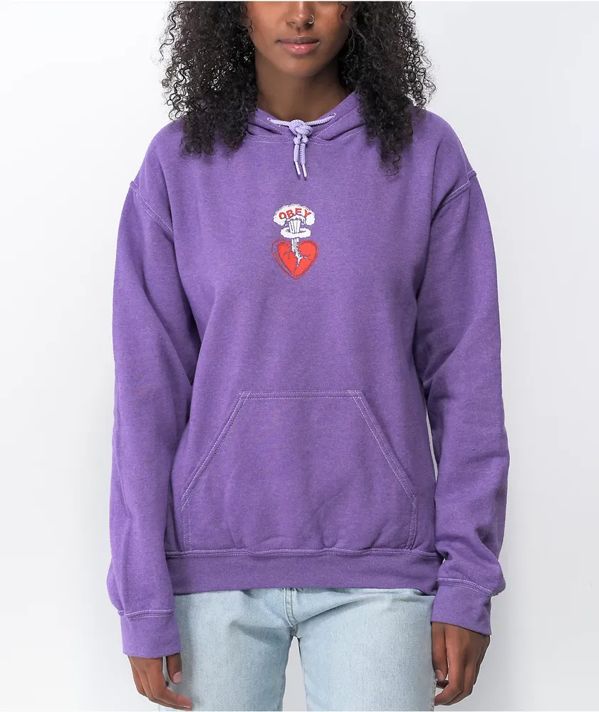 Obey Heartbroken Orchid Hoodie Vancouver Mall