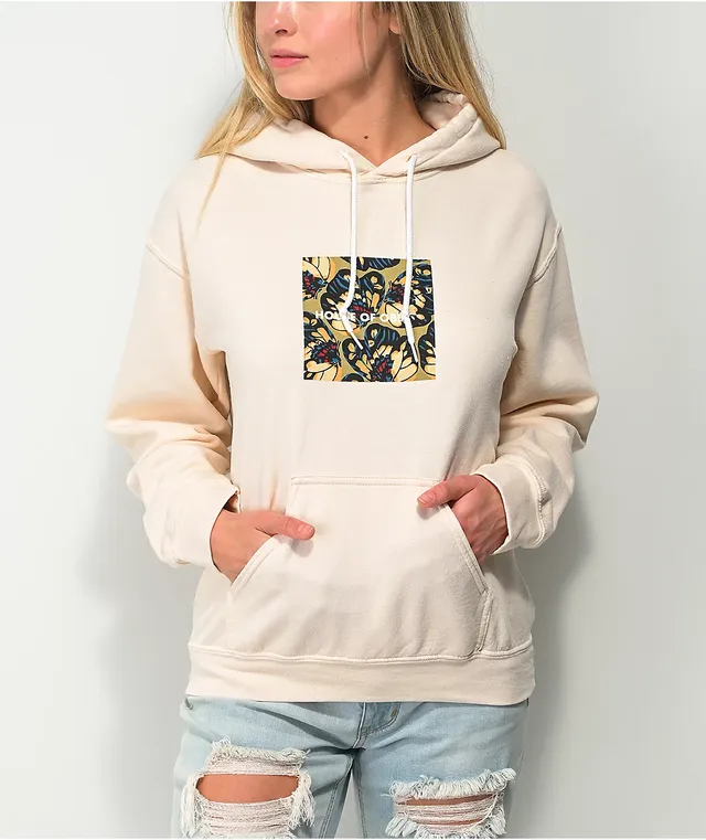 Obey House Of Obey Butterfly Cream Hoodie CoolSprings Galleria
