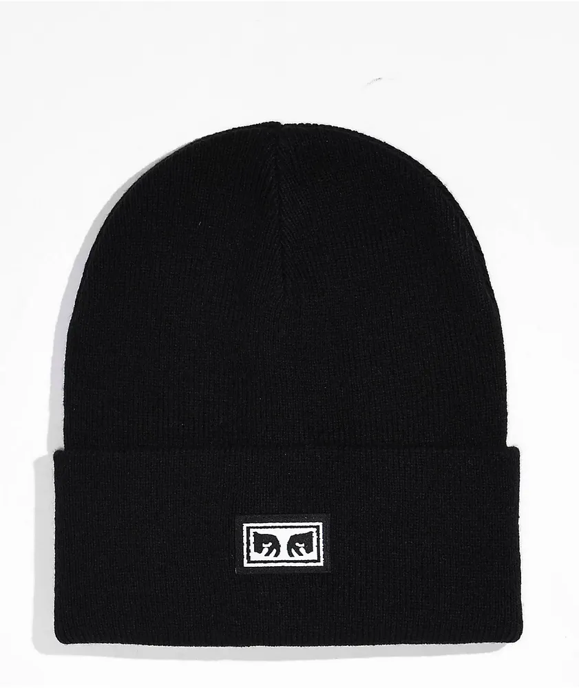 Obey Icon Eyes Black Beanie Hamilton Place