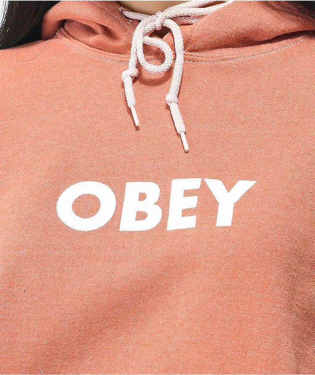 Pink best sale obey hoodie