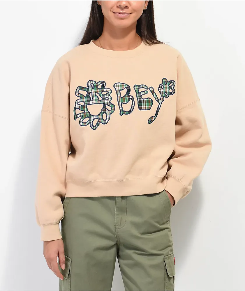 Obey clearance cropped hoodie