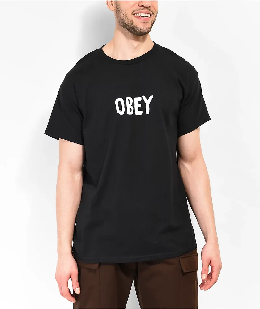 Obey black shirt hotsell