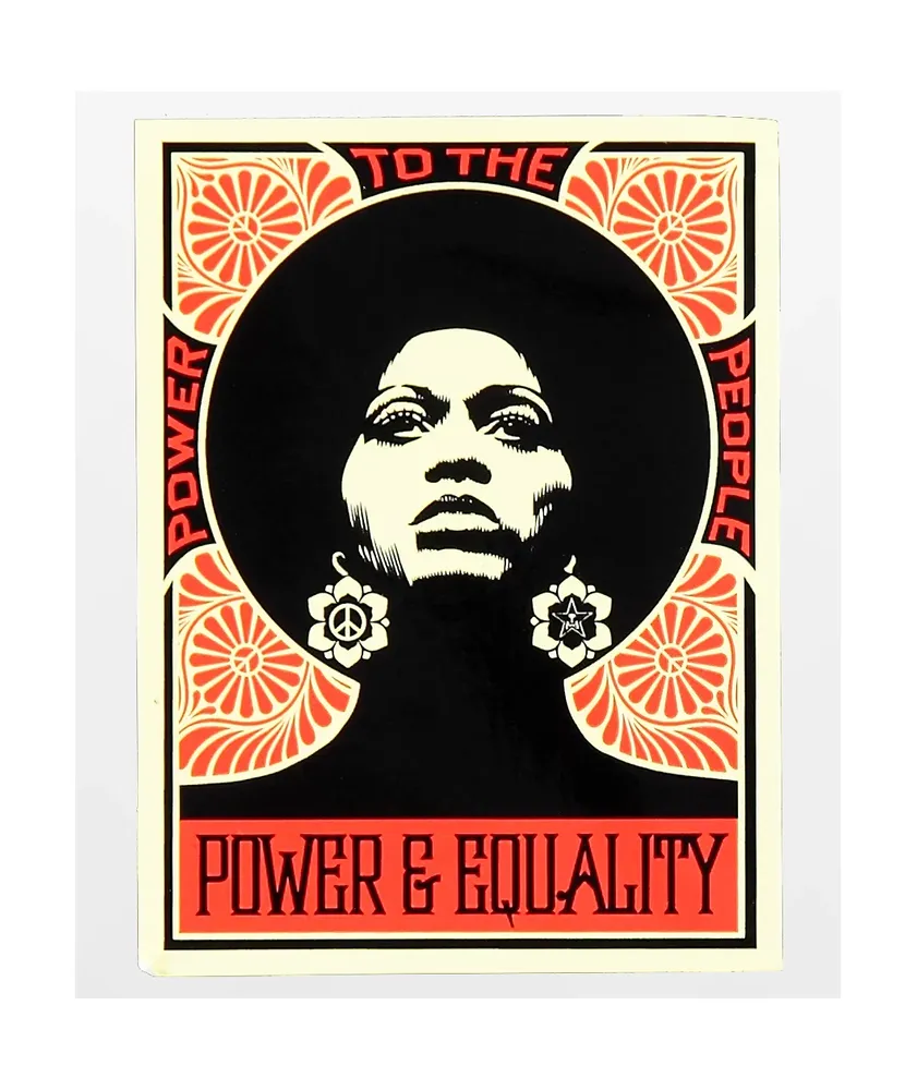 Obey Power To The People Sticker Pueblo Mall