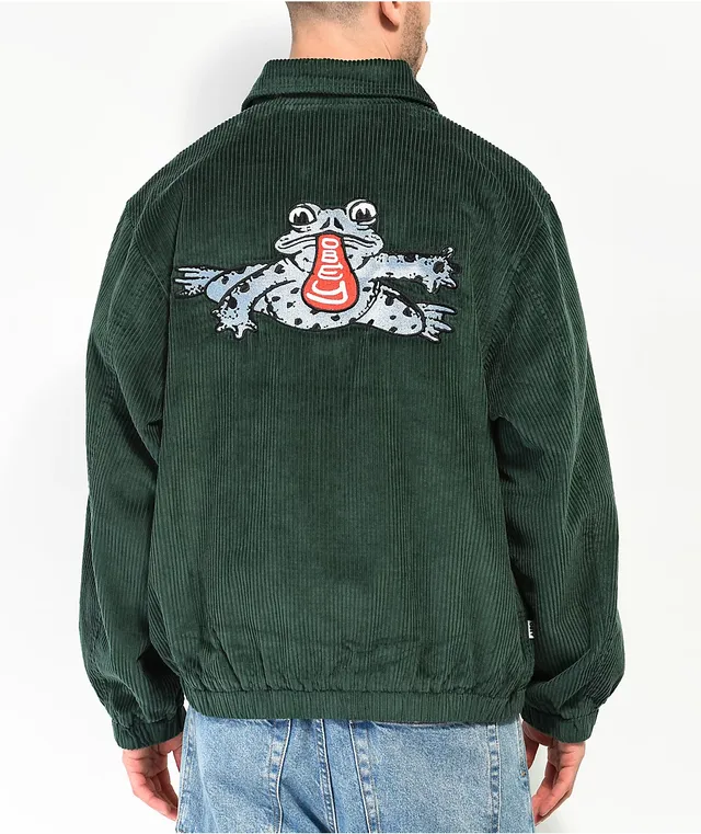 Obey Romes Green Corduroy Jacket Pueblo Mall