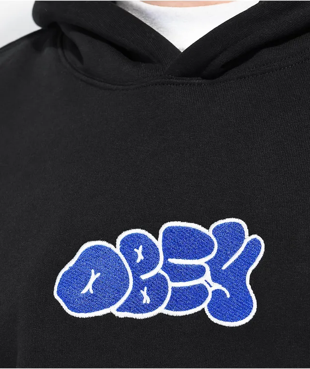 Obey Scribbles Extra Heavy Black Hoodie CoolSprings Galleria