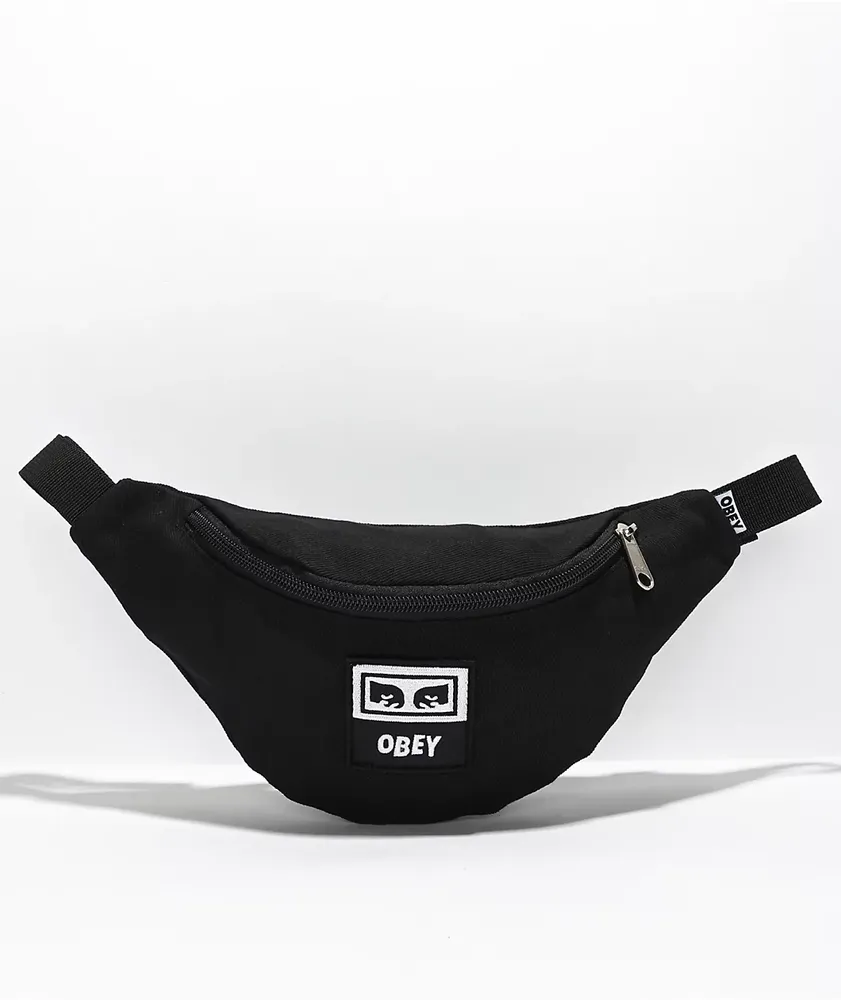 Obey Wasted Black Fanny Pack | CoolSprings Galleria