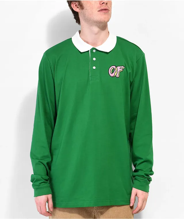 Odd Future Logo Green Long sleeve Polo Shirt CoolSprings Galleria