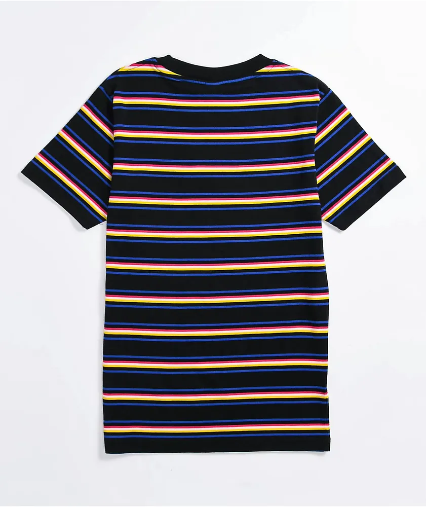 Odd Future Multi Stripe Black T-Shirt | MainPlace Mall