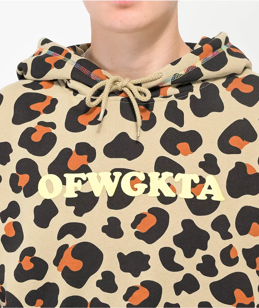 Odd future leopard hoodie clearance