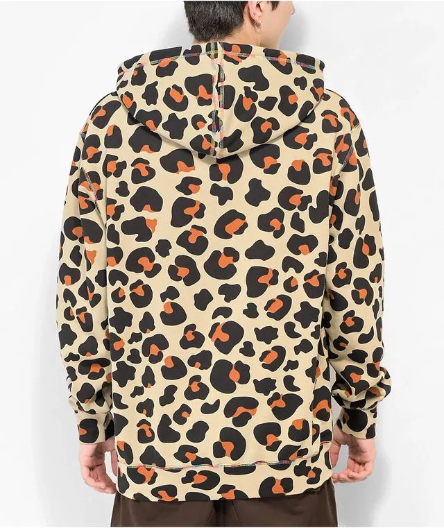Odd future shop leopard print hoodie