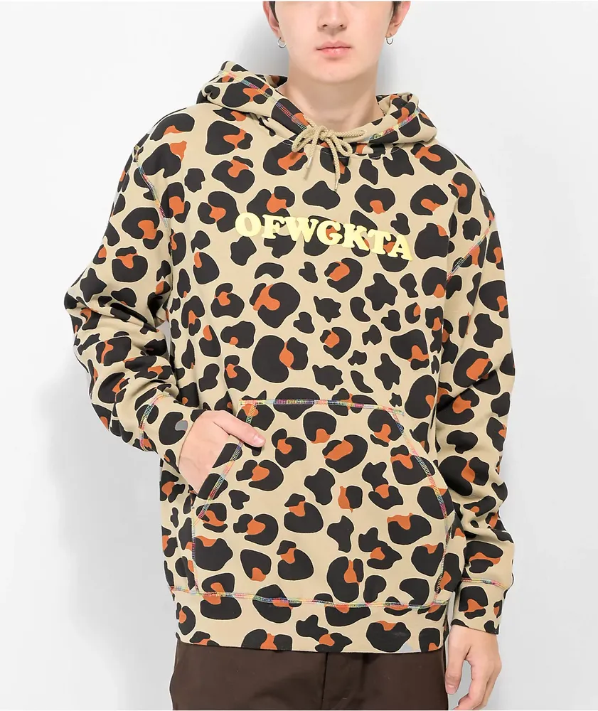Odd future shop leopard print hoodie