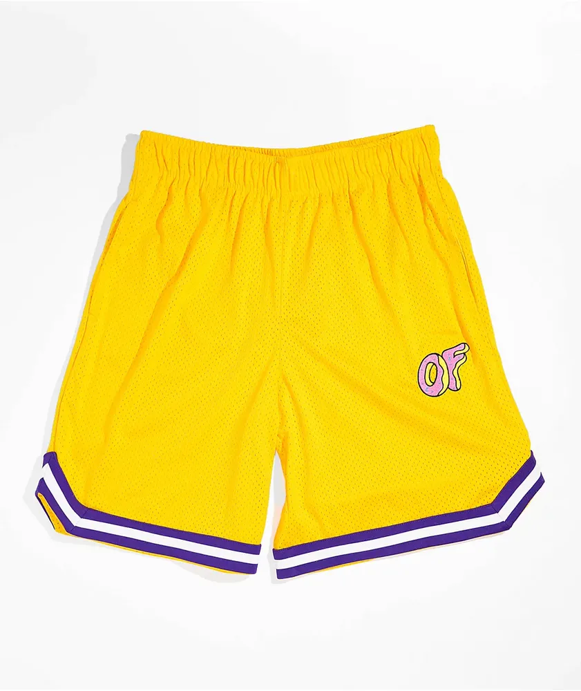 Basketball shorts yellow shop