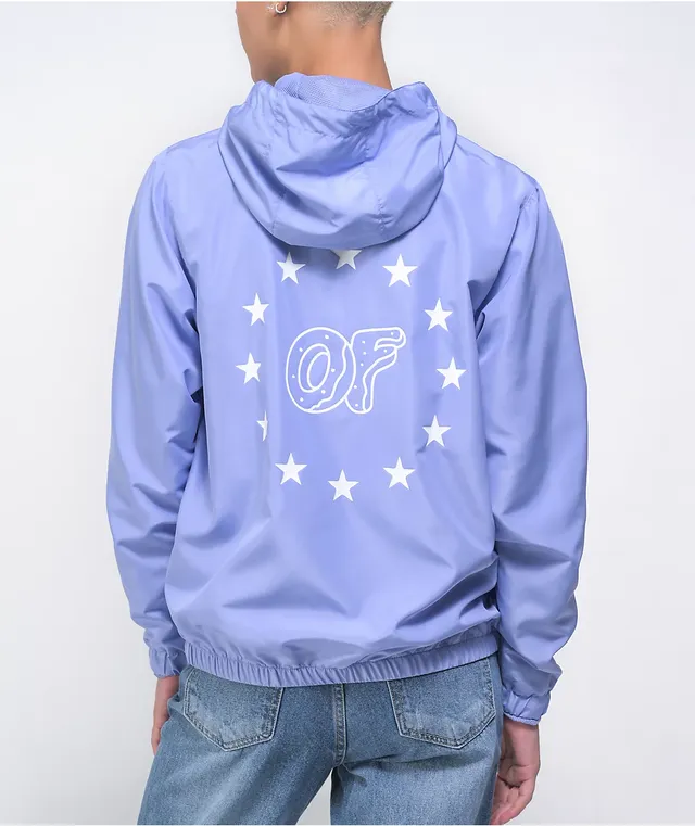 Odd Future Pastel Purple Hooded Windbreaker Jacket CoolSprings