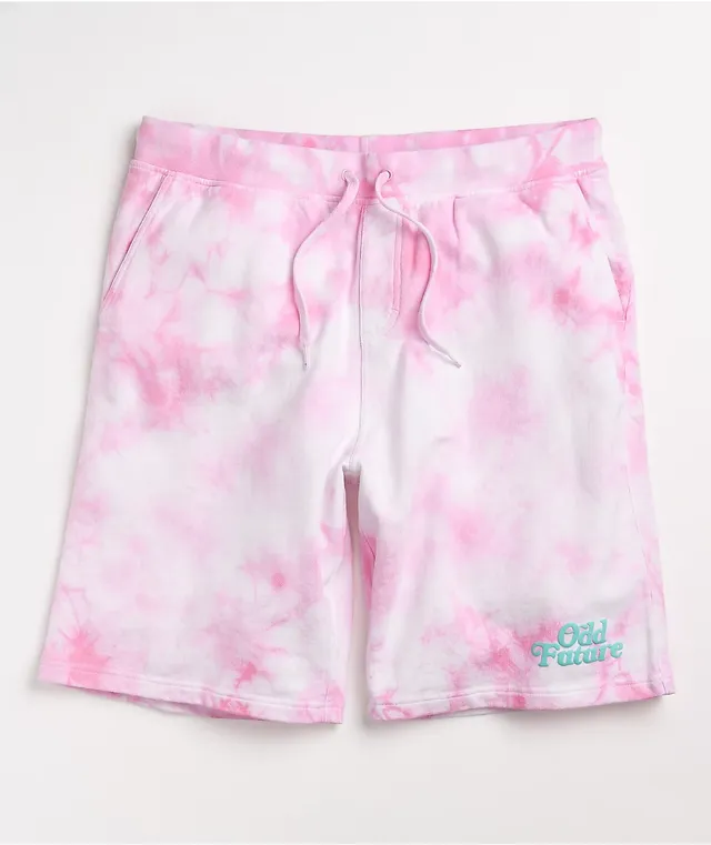 Odd Future Pink Tie Dye Sweat Shorts | MainPlace Mall