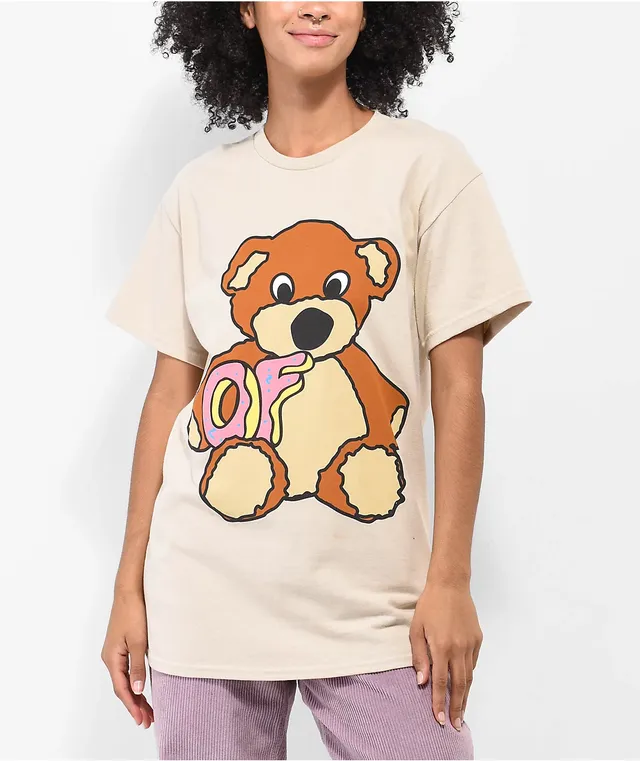 Odd Future Teddy Bear Logo Tan T Shirt CoolSprings Galleria