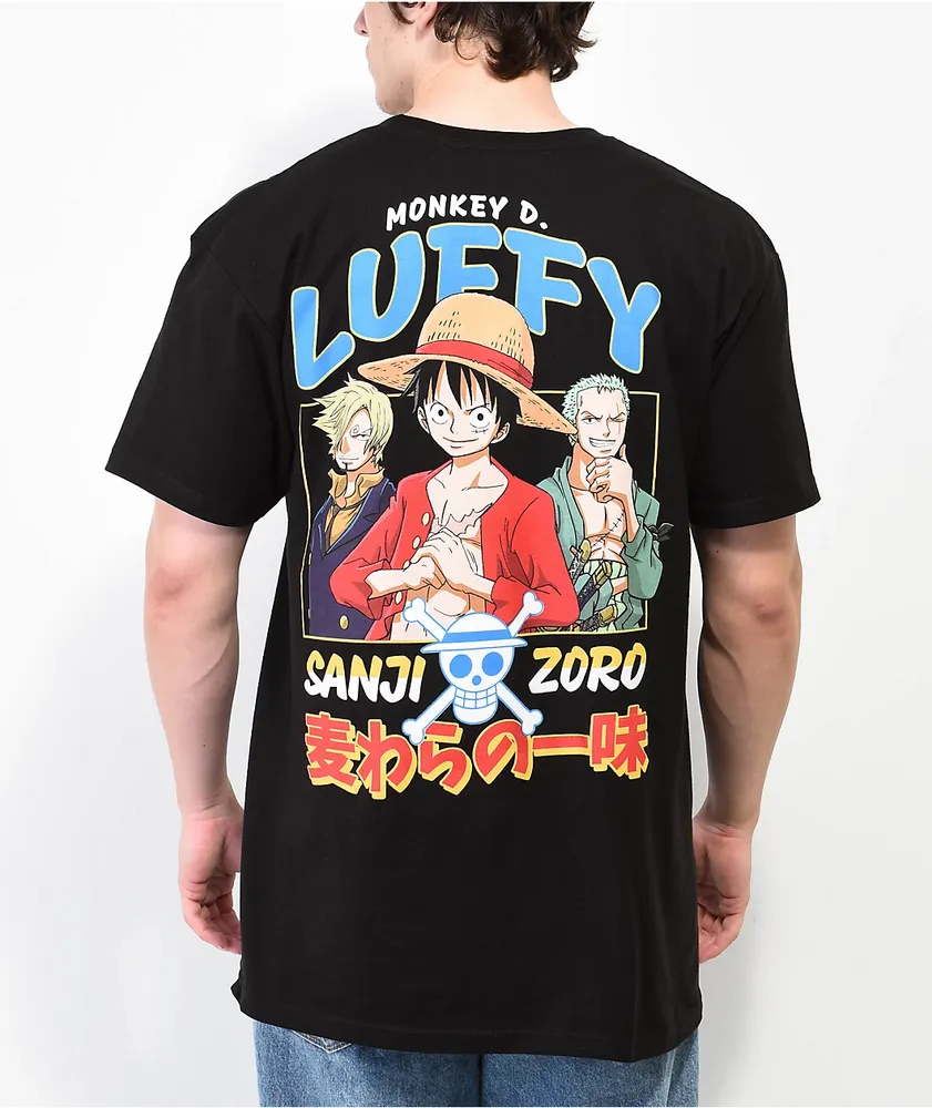 One Piece Straw Hat Black T-Shirt at Hamilton Place in