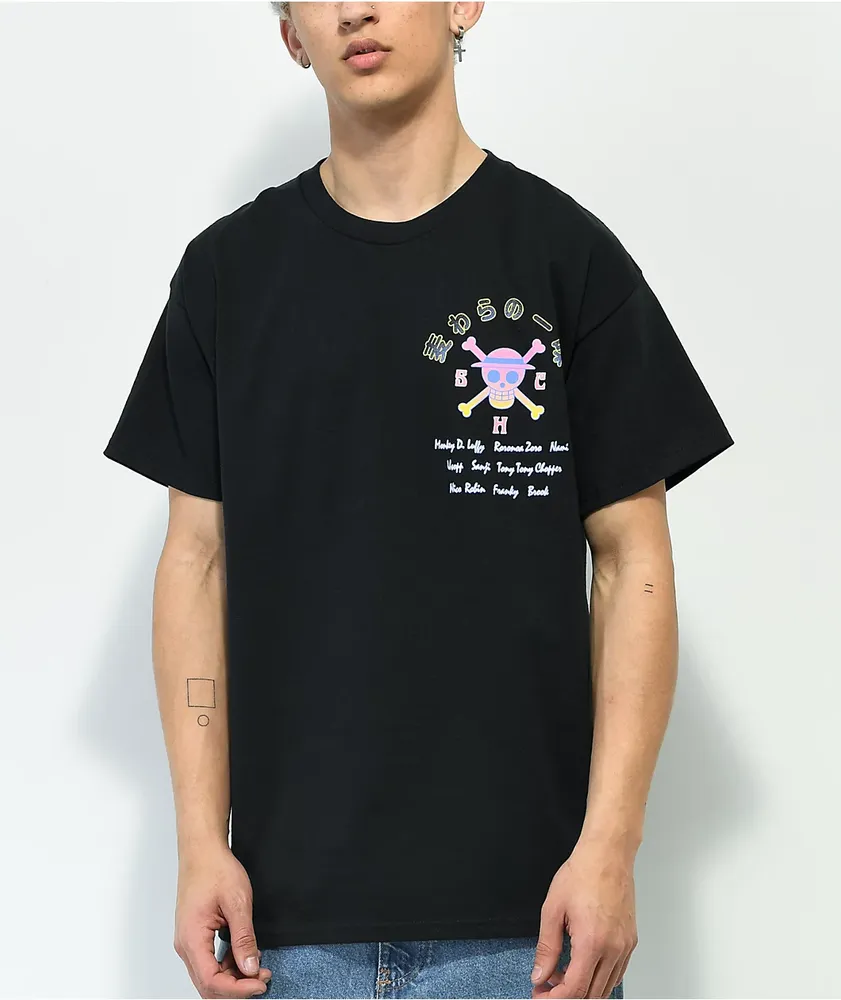 One Piece Straw Hat Crew Black T-Shirt | Mission Valley