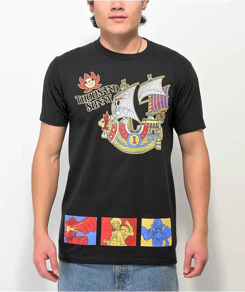 One Piece Thousand Crew Black T-Shirt | MainPlace Mall