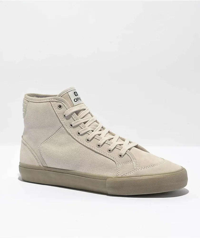 Cream clearance high shoes