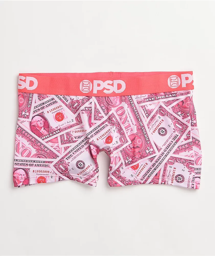 PSD Pink Dollars Boyshort Underwear | CoolSprings Galleria PSD Pink Dollars Boyshort Underwear | CoolSprings Galleria