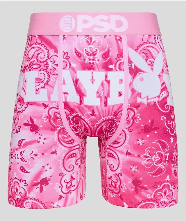 サーモンピンク PLAYBOY フロッキープリント 古着 ヴィンテージ