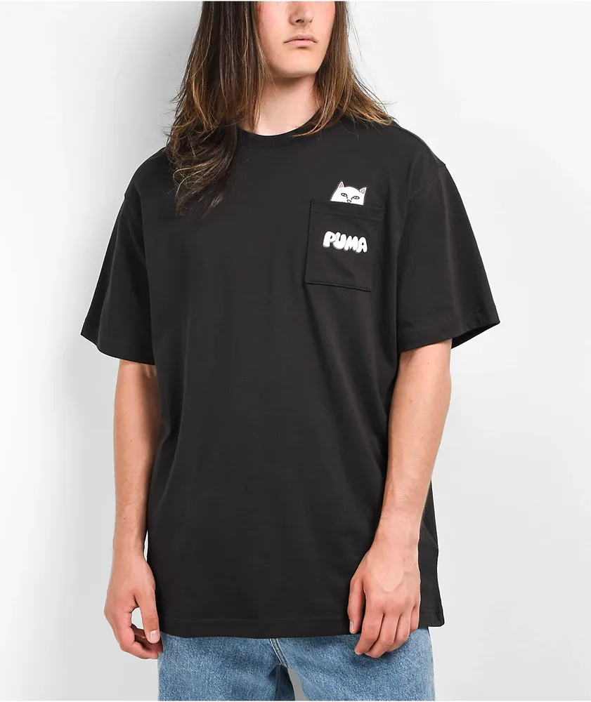 PUMA x RIPNDIP Black Pocket T-Shirt | CoolSprings Galleria