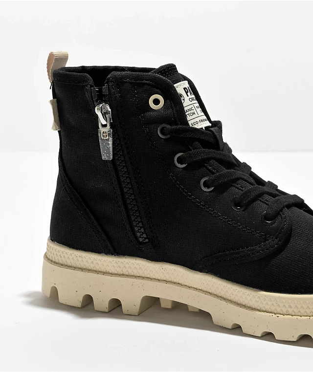 Palladium pampa hi leather black hotsell