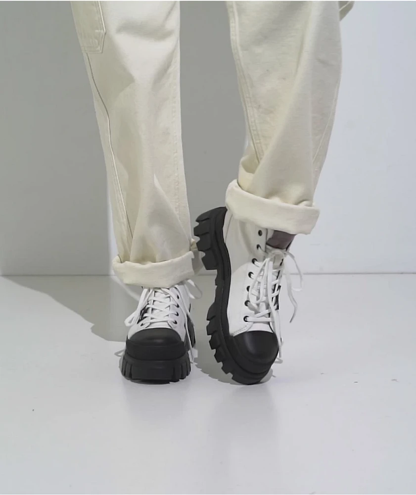 Palladium Revolt Hi TX Star White Platform Shoes | MainPlace Mall