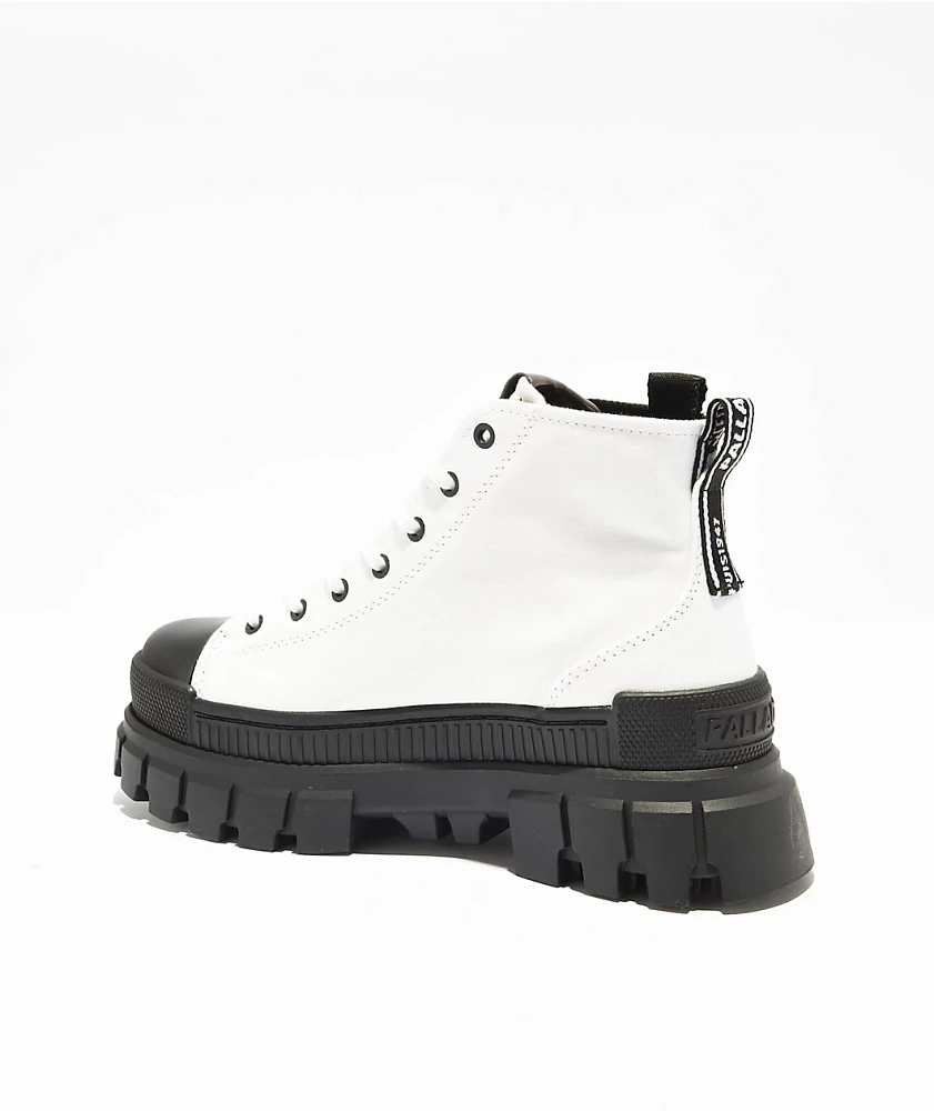 Palladium Revolt Hi TX Star White Platform Shoes | MainPlace Mall