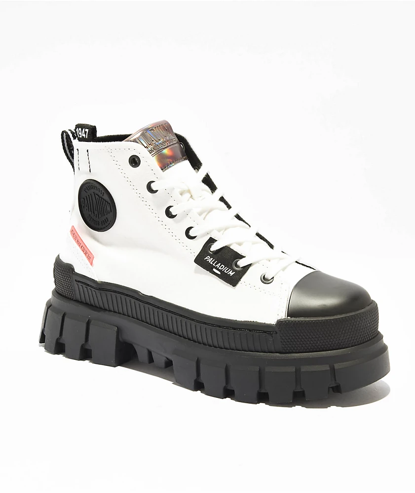 Palladium Revolt Hi TX Star White Platform Shoes | MainPlace Mall
