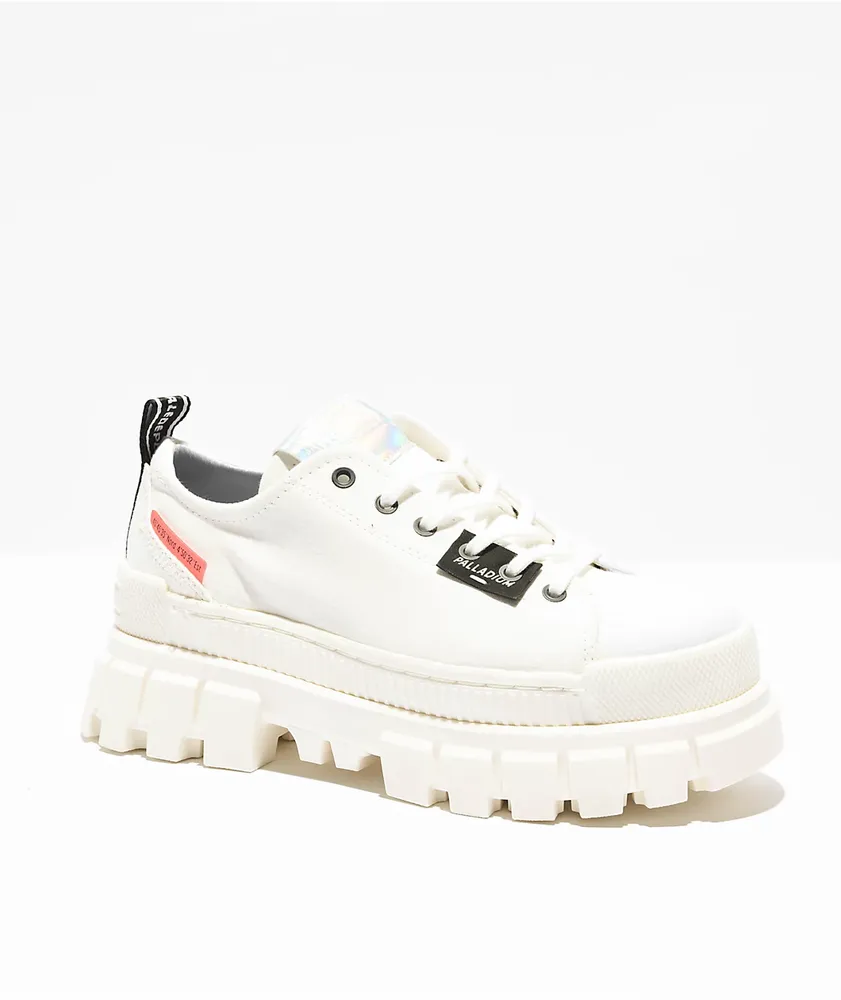 Palladium white shoes shop