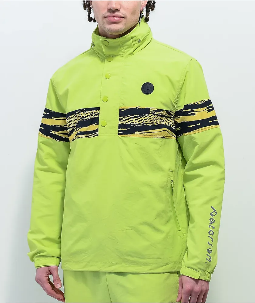 Yellow neon jacket store