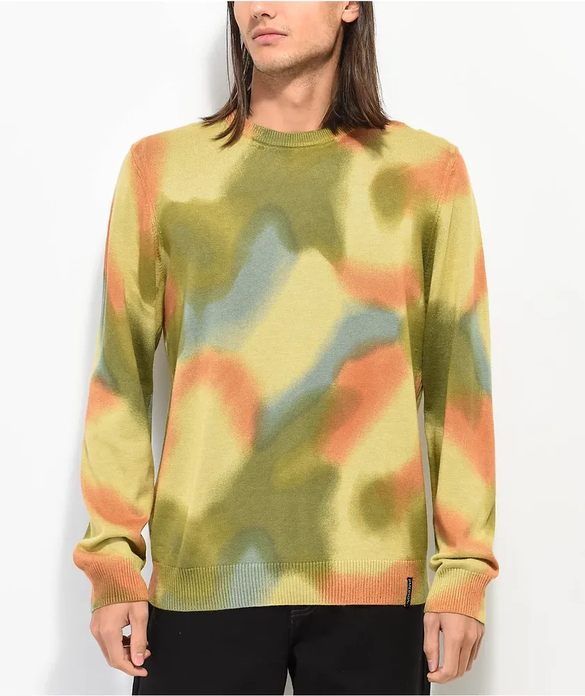 Green tie dye sweatshirt shop