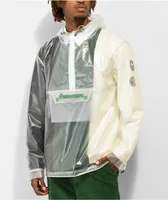 Transparent anorak top